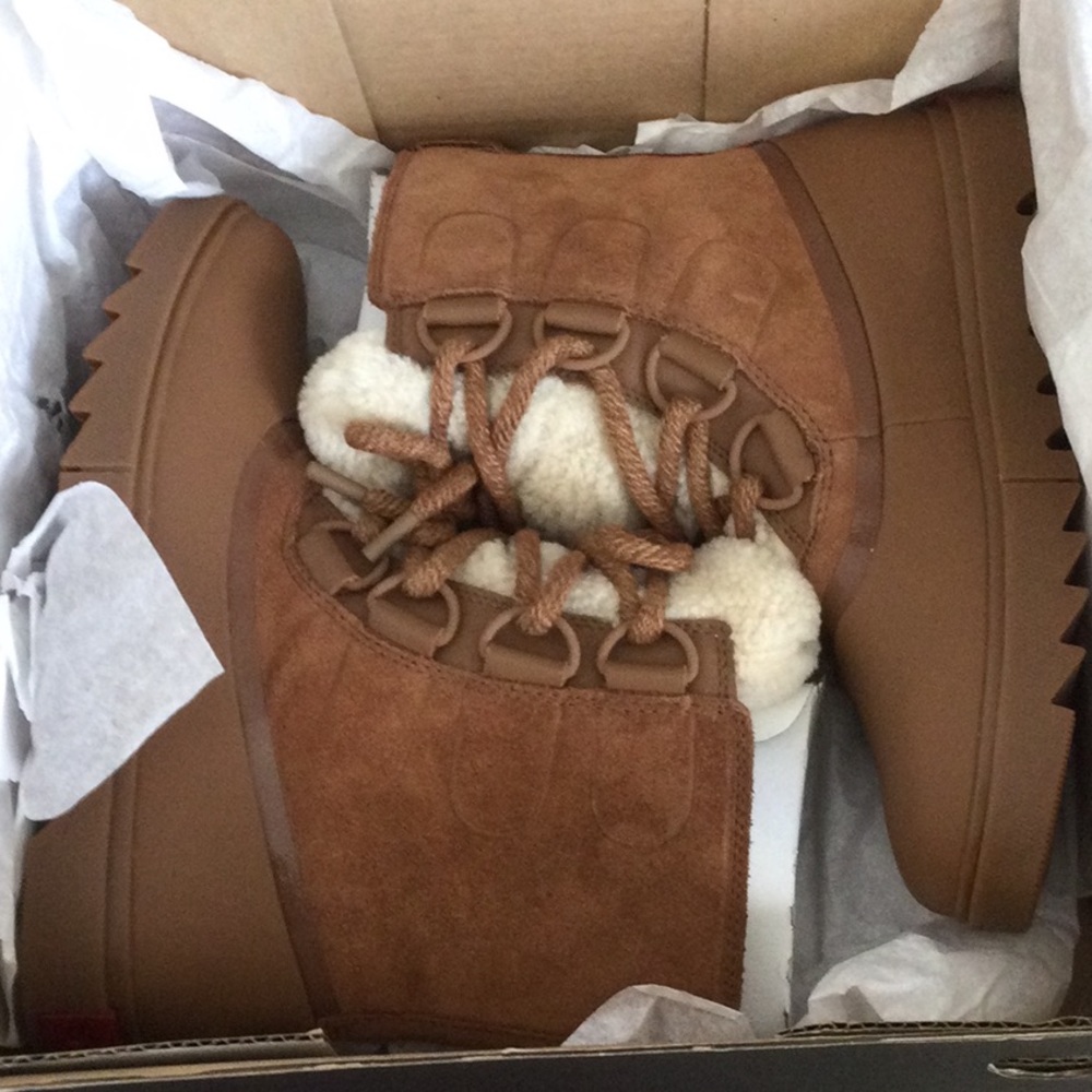 SOREL Next Light Joan of Arctic Velvet Tan Waterproof Boots 7.5 New n Box